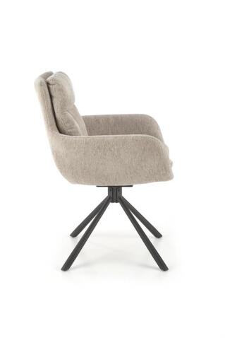 Стул HALMAR K495 бежевый/черный, поворотный