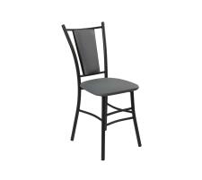 Стул ВВР Марсель Серый/черный, экокожа