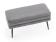 Скамья HALMAR VELVA серый/черный