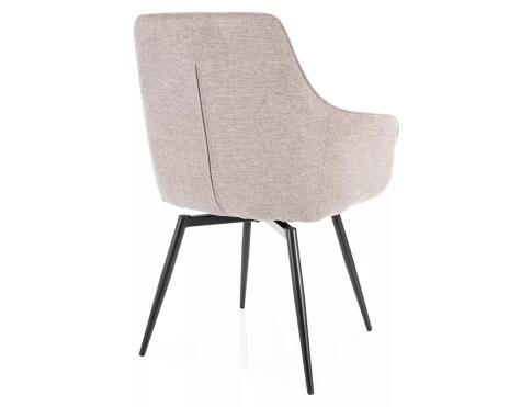 Стул SIGNAL SERVIO Brego 31 светло-бежевый/черный, поворотный