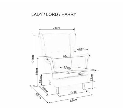 Кресло SIGNAL LADY Velvet Bluvel 40 темно-бежевый/венге