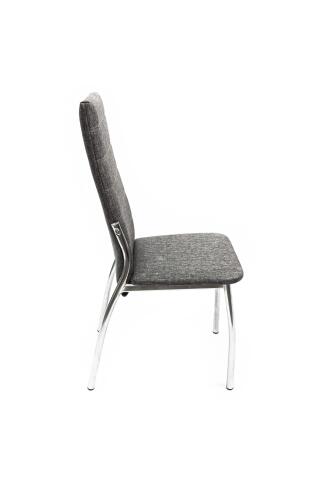 Стул ВВР Прага серый/хром, рогожка