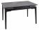 Стол обеденный SIGNAL SENTO серый лак/черный 120-180/80