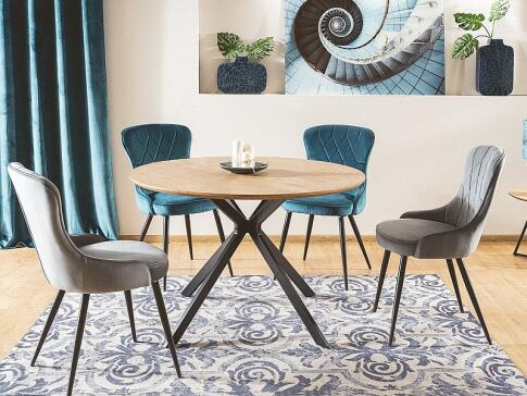 Стол обеденный SIGNAL ASTER дуб/черный 120