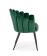 Стул HALMAR K410 темно-зеленый/черный