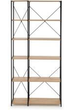 Стеллаж HALMAR REG19 дуб сонома/черный, 90/30/190 Стеллаж HALMAR REG19 дуб сонома/черный, 90/30/190