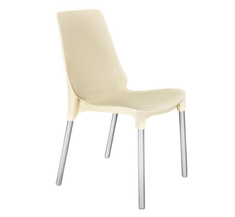 Стул Sheffilton SHT-S75 бежевый/хром лак Стул Sheffilton SHT-S75 бежевый/хром лак