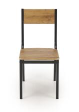 Комплект HALMAR MILTON (стол+ 4 стула) натуральный/черный