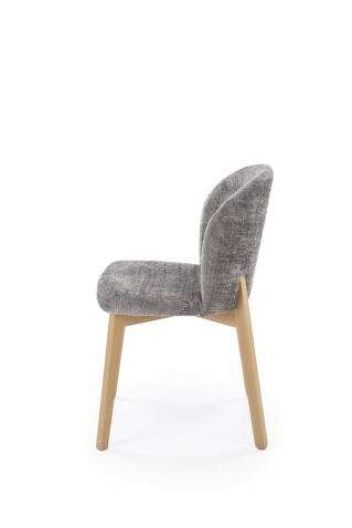 Стул HALMAR BASSO серый/дуб натуральный