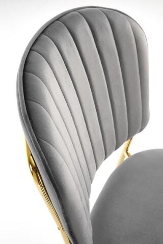 Стул HALMAR K499 серый/золотой