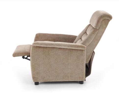 Кресло HALMAR JORDAN раскладное, бежевый/черный