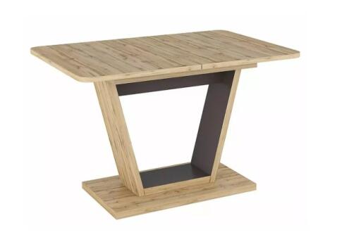 Стол обеденный SIGNAL NIGEL дуб вотан/коричневый 120-160/80