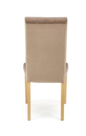 Стул HALMAR DIEGO 3 Monolith 09 бежевый/дуб медовый
