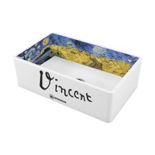 Кухонная мойка из керамики Omoikiri Mikura 76-Vangogh Natceramic/white Кухонная мойка из керамики Omoikiri Mikura 76-Vangogh Natceramic/white