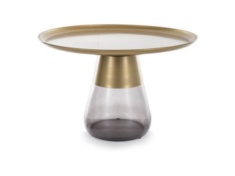 Стол журнальный SIGNAL TIFFANY B золотой/черный, 70/43 Стол журнальный SIGNAL TIFFANY B золотой/черный, 70/43