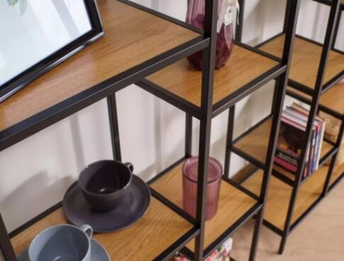 Стеллаж SIGNAL COSTA B дуб/черный