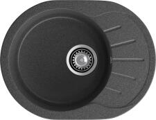 Кухонная мойка GRANFEST RONDO R-580L графит