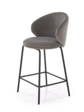 Стул барный HALMAR H121 серый/черный