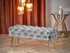 Скамья HALMAR ATHENA серый/золотой Скамья HALMAR ATHENA серый/золотой