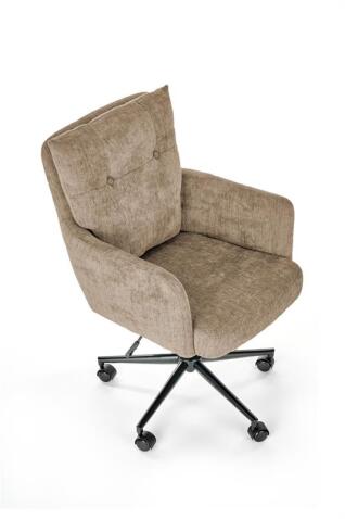 Кресло компьютерное HALMAR FLORES коричневый/черный