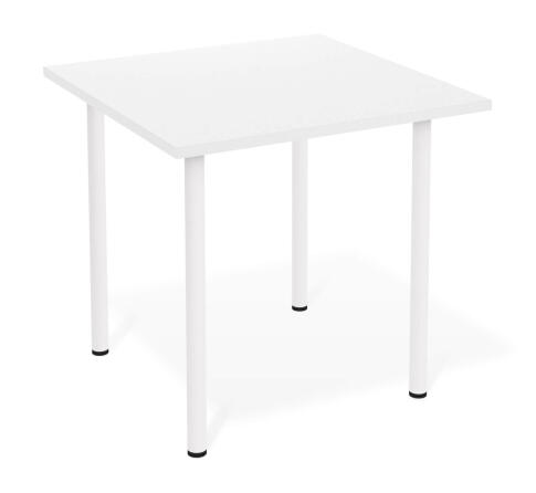 Стол Sheffilton SHT-TU66/TT 80/80 ЛДСП белый/белый снег