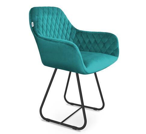 Стул Sheffilton SHT-ST38/S38 альпийский бирюзовый/черный муар