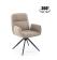 Стул HALMAR K574 темно-бежевый/черный, поворотный