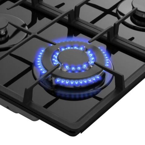 Варочная панель газовая MEFERI MGH604BK GLASS POWER