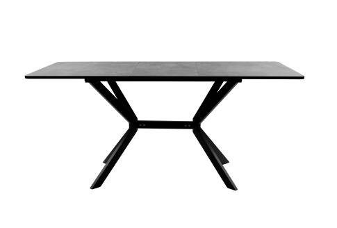 Стол ВВР Миллер камень темный/черный №7, ЛДСП 120-160/80