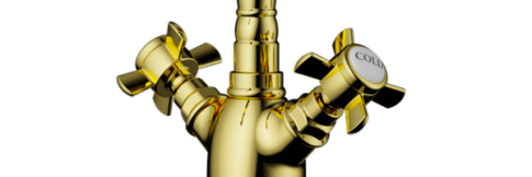 Смеситель для кухни Omoikiri Tokigawa-G золото