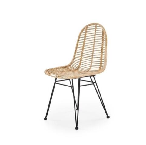 Стул HALMAR K337 ротанг натуральный/черный