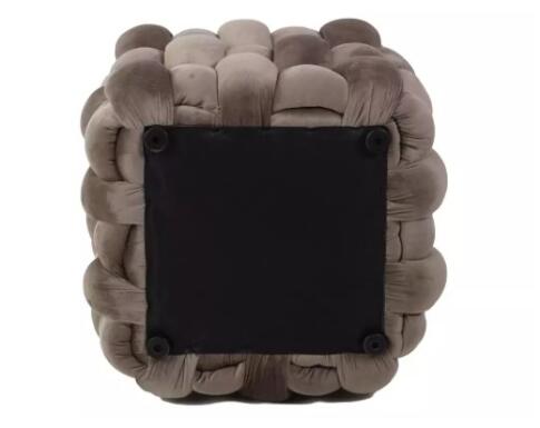 Пуф SIGNAL FARIS Velvet темно-бежевый