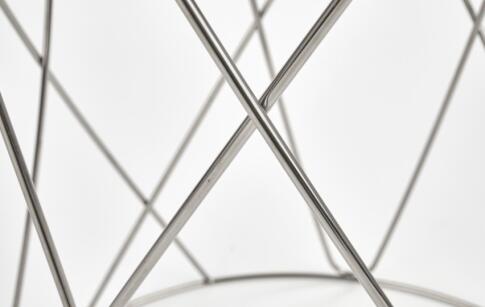 Стол журнальный HALMAR SELENA дымчатый/хром, 55/55