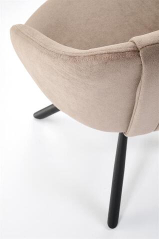 Стул HALMAR K533 капучино/черный, поворотный