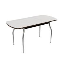 Стол ВВР ЛДСП Раздвижной Дуб крафт белый/Изогнутое, 110/150/70