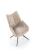 Стул HALMAR K553 бежевый/черный, поворотный
