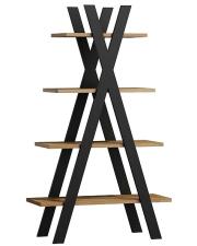 Стеллаж SIGNAL TIPI дуб вотан/черный, 136/80/30