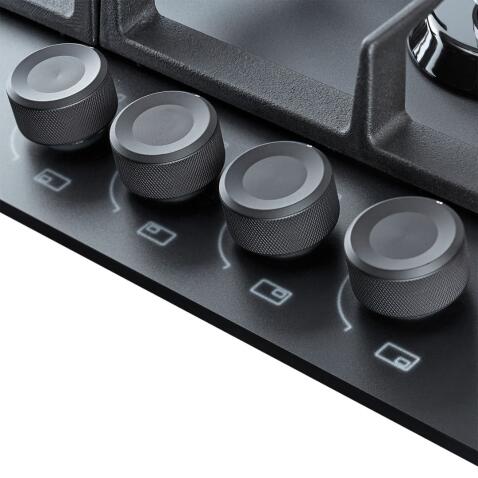 Поверхность газовая EXITEQ EXH-207 black matt