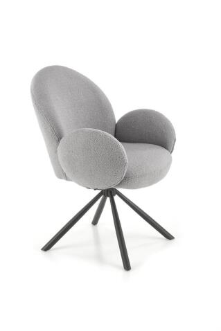 Стул HALMAR K498 серый/черный, поворотный