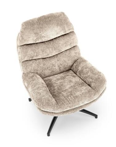 Кресло HALMAR DARIO бежевый/черный