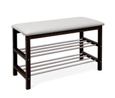 Банкетка Sheffilton SR-0628 артикул Б-2 черный матовый/серое облако