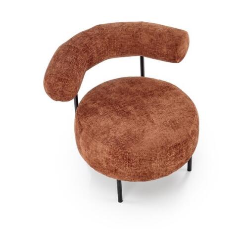 Кресло HALMAR HAZARD корица/черный