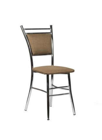 Стул ВВР Мажор коричневый/хром, рогожка
