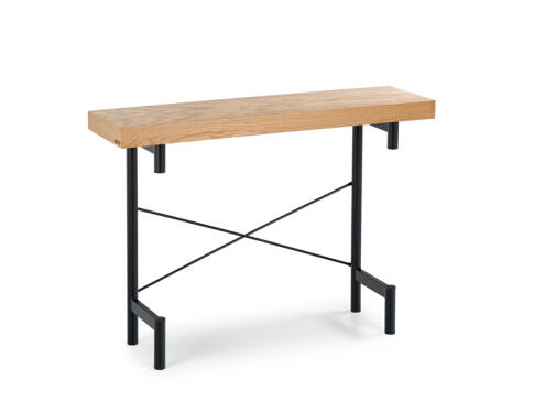 Консоль HALMAR INFERNO дуб натуральный/черный