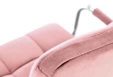 Кресло компьютерное HALMAR GONZO 4 розовый/хром