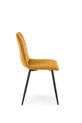 Стул HALMAR K525 горчичный/черный