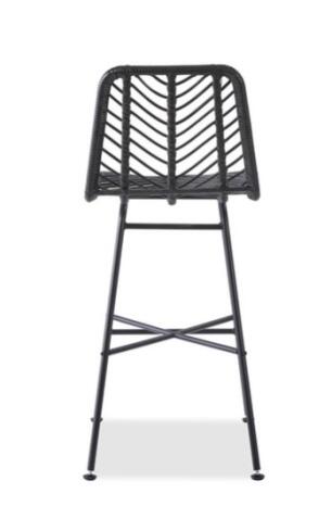 Стул барный HALMAR H97 черный/черный