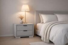 Тумба прикроватная HALMAR LEVANTER серый/серый