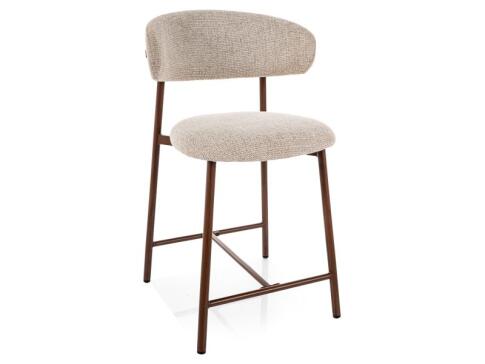 Стул барный SIGNAL ELTON H-2 Noelle 30 бежевый/орех