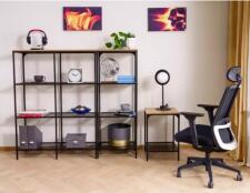 Стеллаж SIGNAL LEX A дуб/черный 136/100